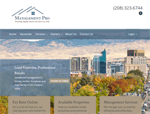 Tablet Screenshot of managementpro.net